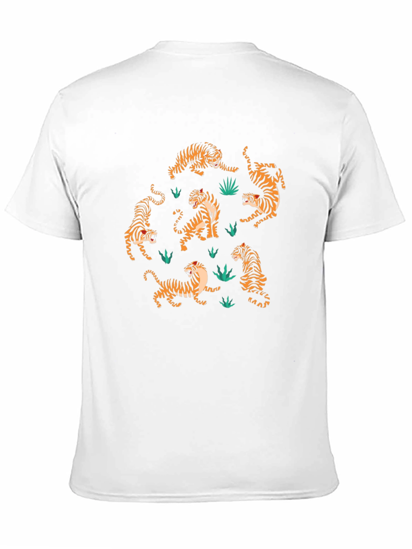 Black Tiger Print Black T-Shirt: Stylish Animal Design view 11