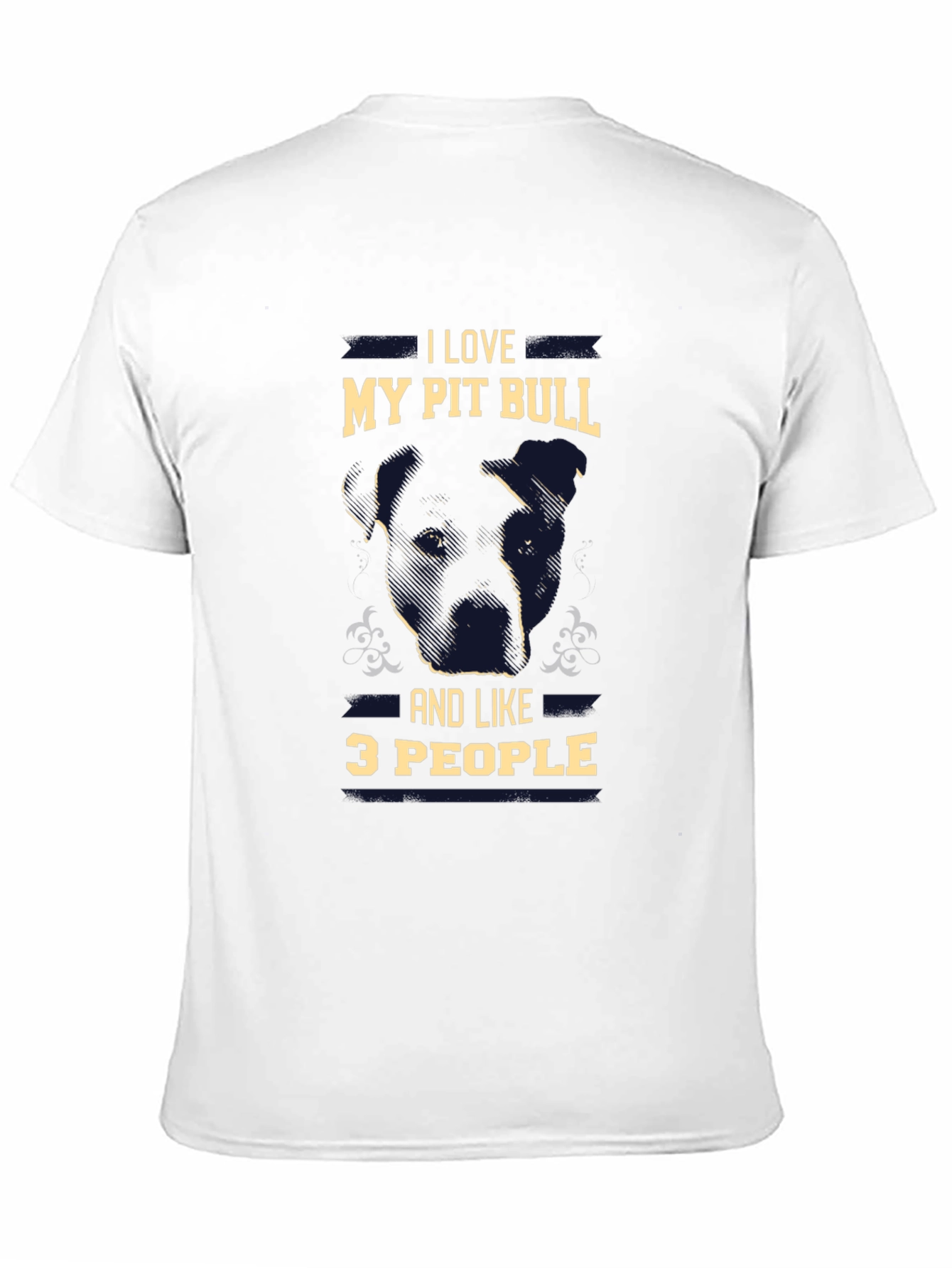 Black I Love My Pit Bull T-Shirt view 11