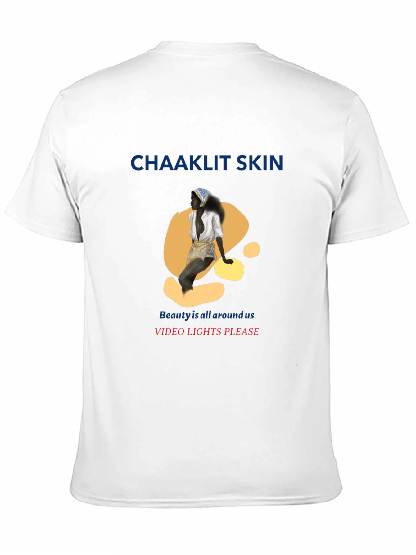 Black Unique Graphic T-Shirt - 'Chaaklit Skin' Design view 11