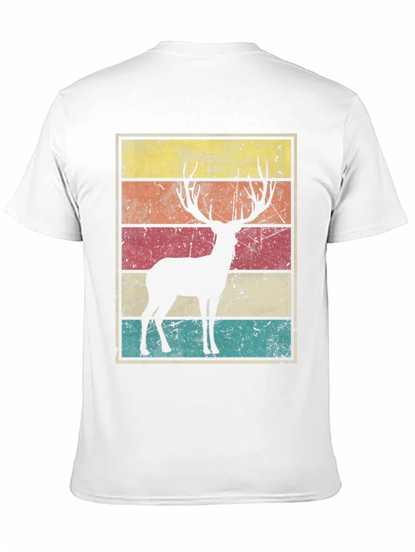 Black Retro Deer Graphic Tee - Vintage Style view 11