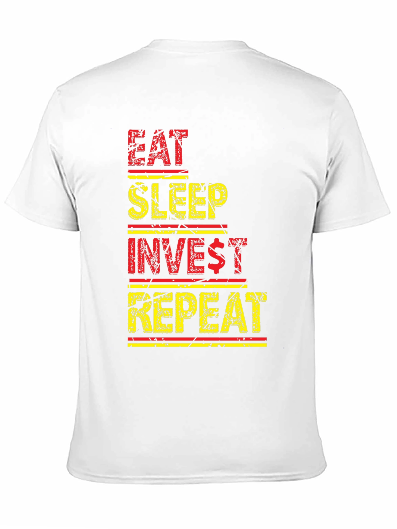 Black Eat Sleep Invest Repeat Black Graphic Tee view 11