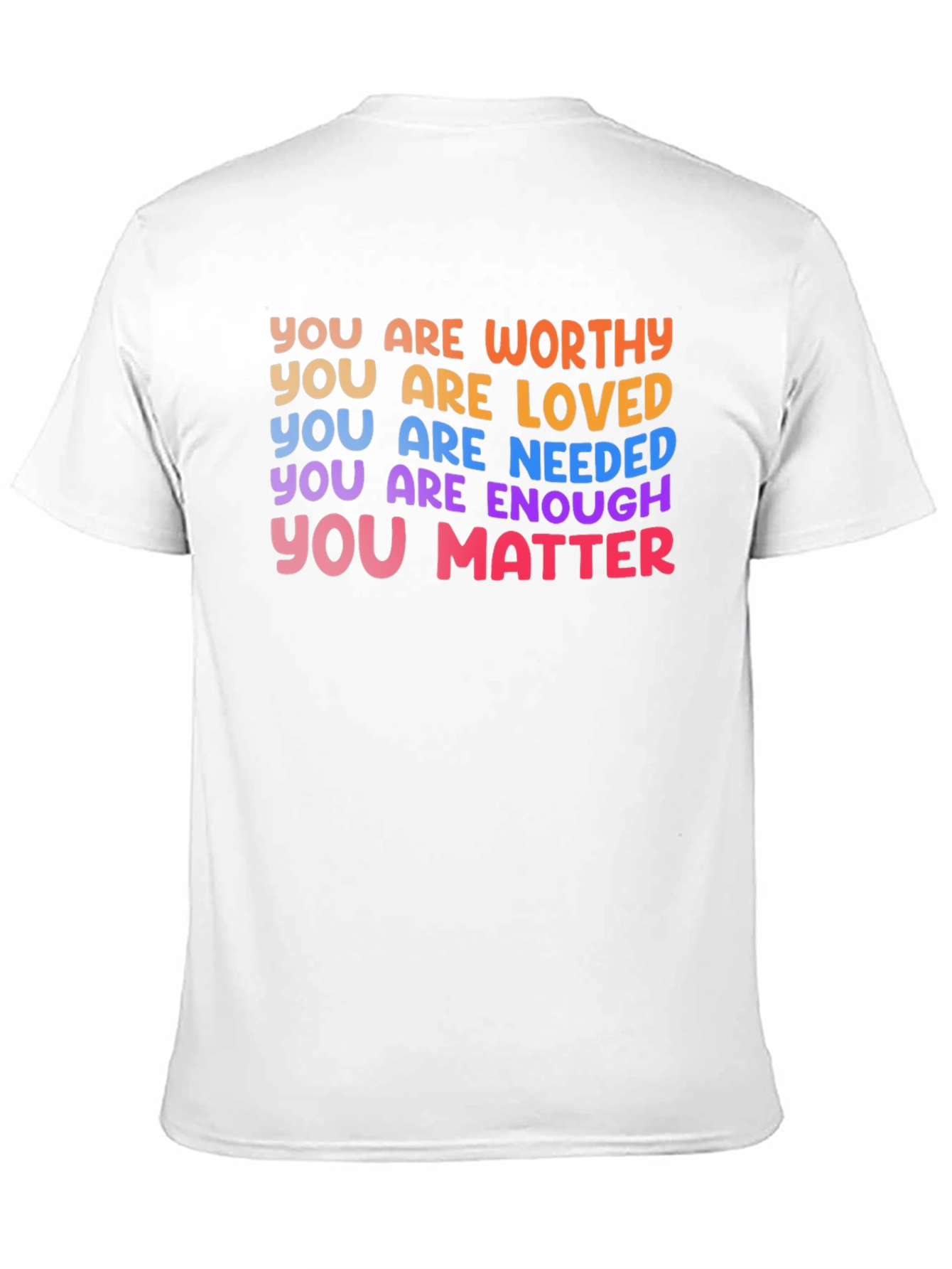 Black Affirmation T-Shirt: You Are Worthy, Loved, Enough view 11