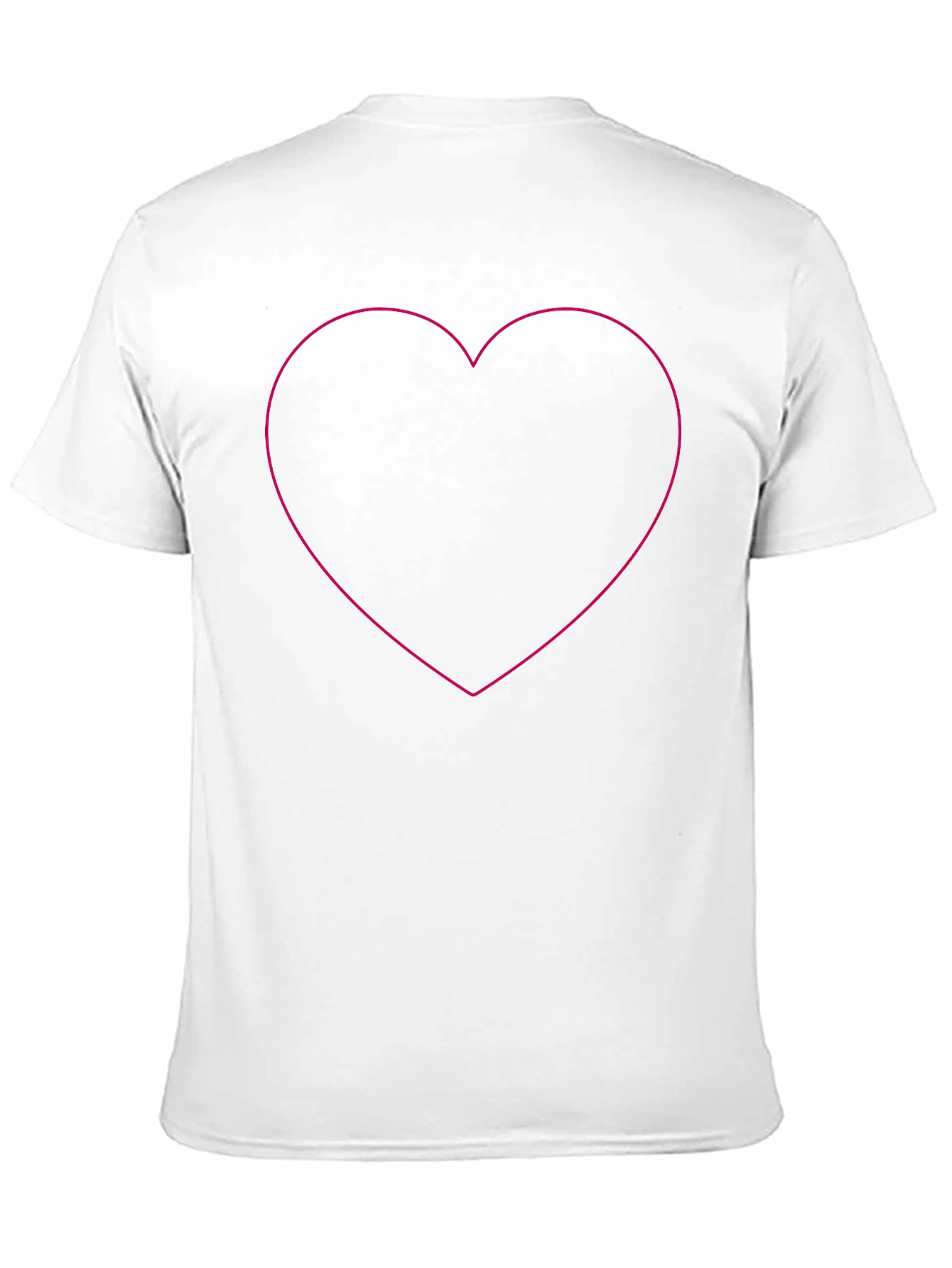 Black Black Heart Outline Tee - Stylish Graphic T-Shirt view 11