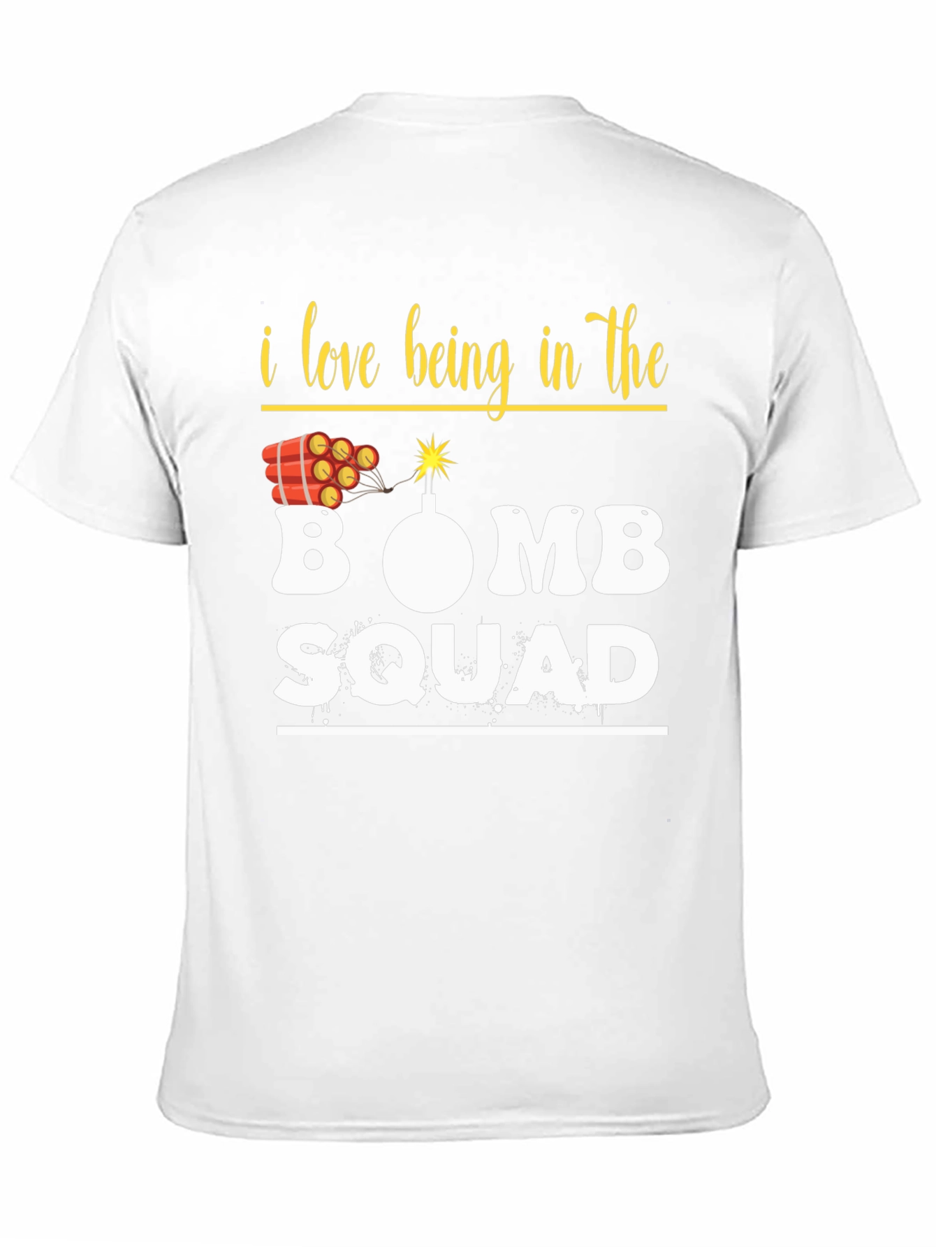 Black Bomb Squad Graphic Tee - Explosive Humor T-Shirt view 11