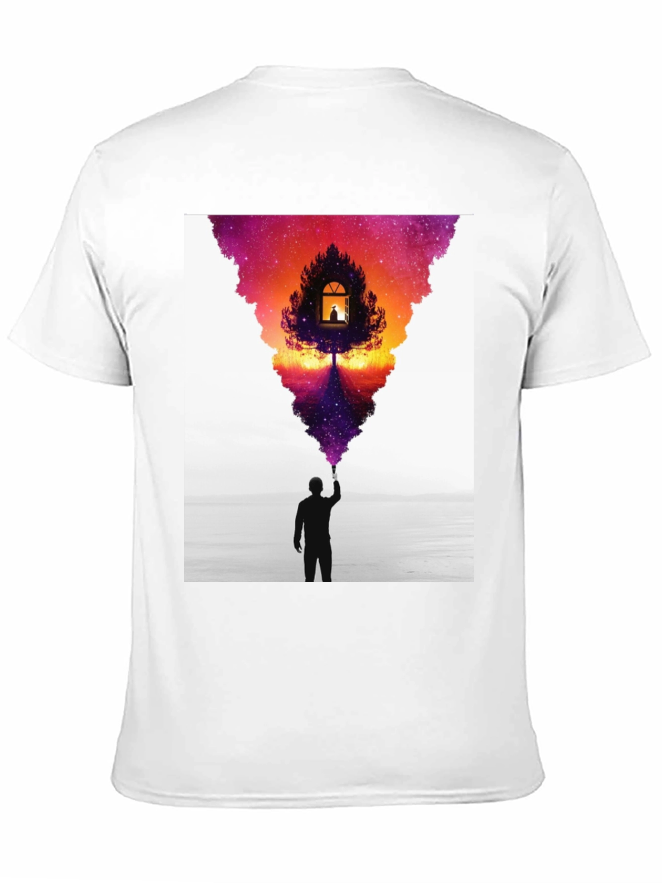 Black Dreamscape Graphic Tee - Men's Black T-Shirt view 11