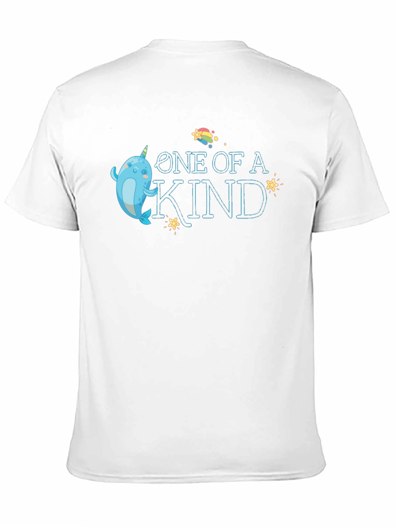 Black One of a Kind Narwhal T-Shirt view 11