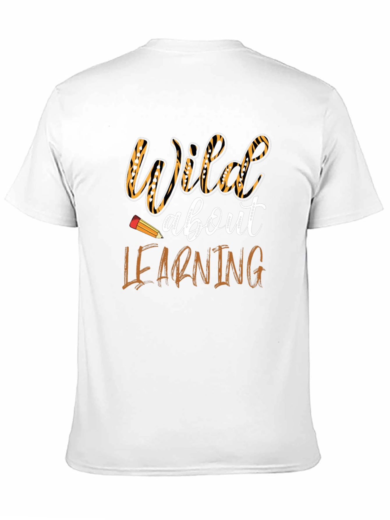 Black Wild About Learning T-Shirt - Black view 11