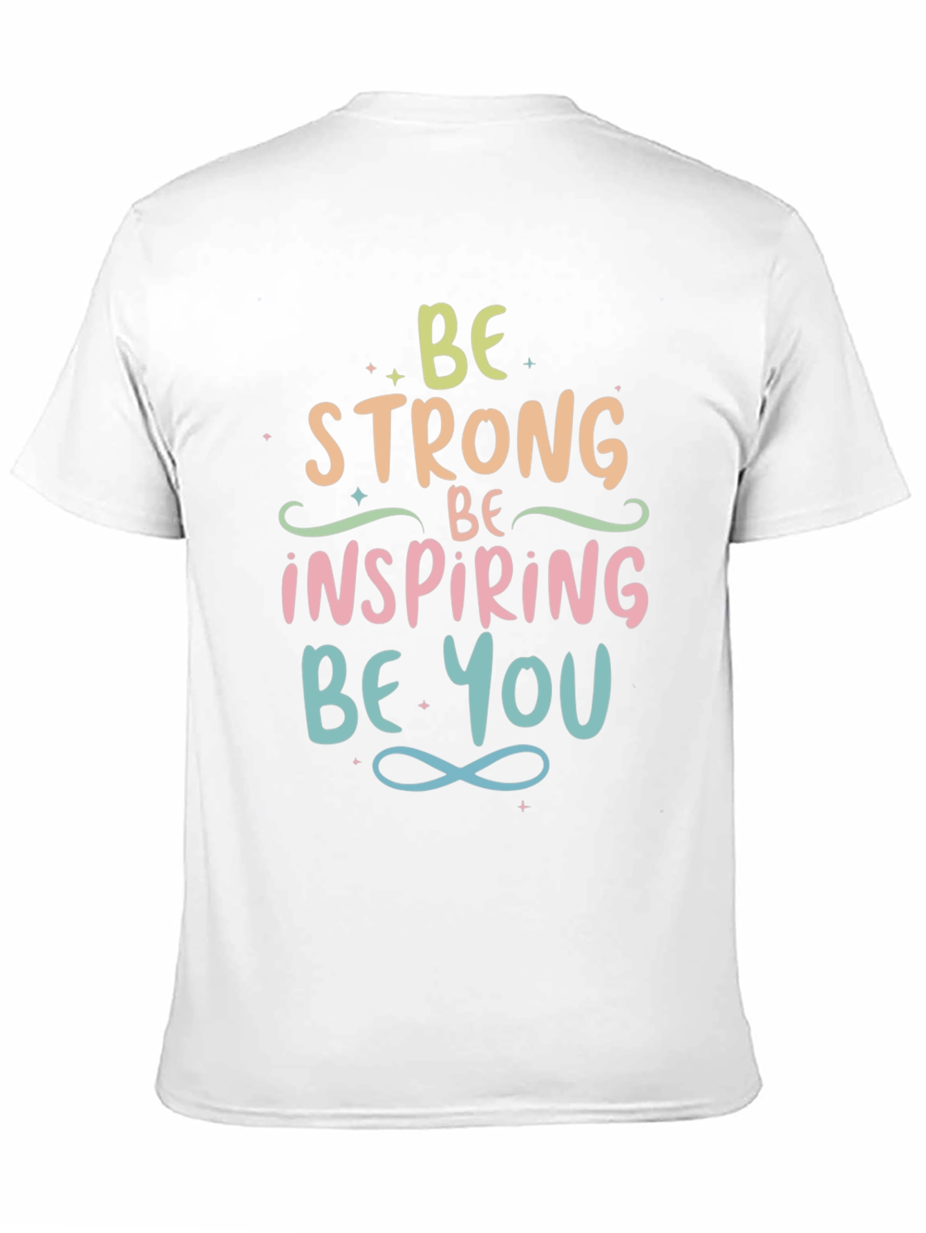 Black Inspirational Graphic Tee - Be Strong, Be You view 11