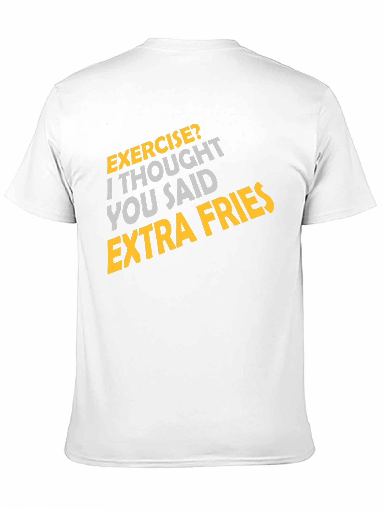 Black Exercise? Extra Fries Graphic Tee view 11