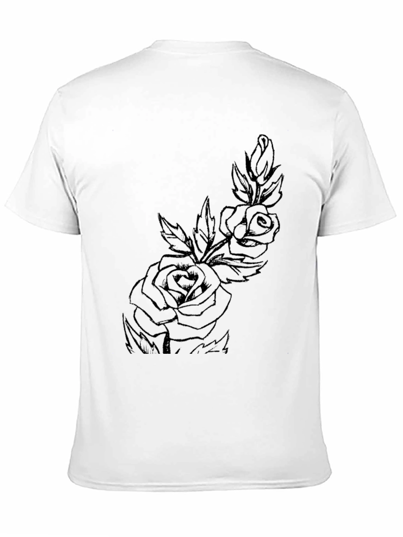 Black Black Rose Graphic Tee - Stylish & Edgy view 11