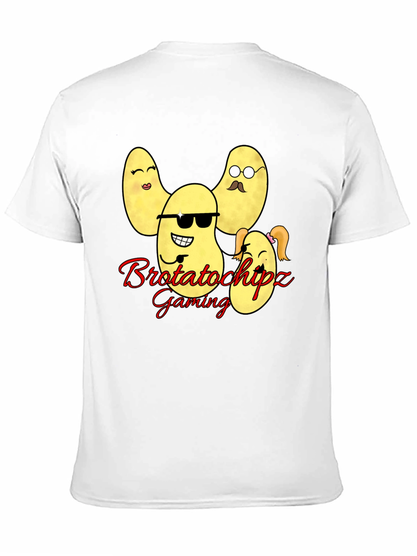 Black Brotatochipz Gaming T-Shirt - Funny Potato Family Tee view 11