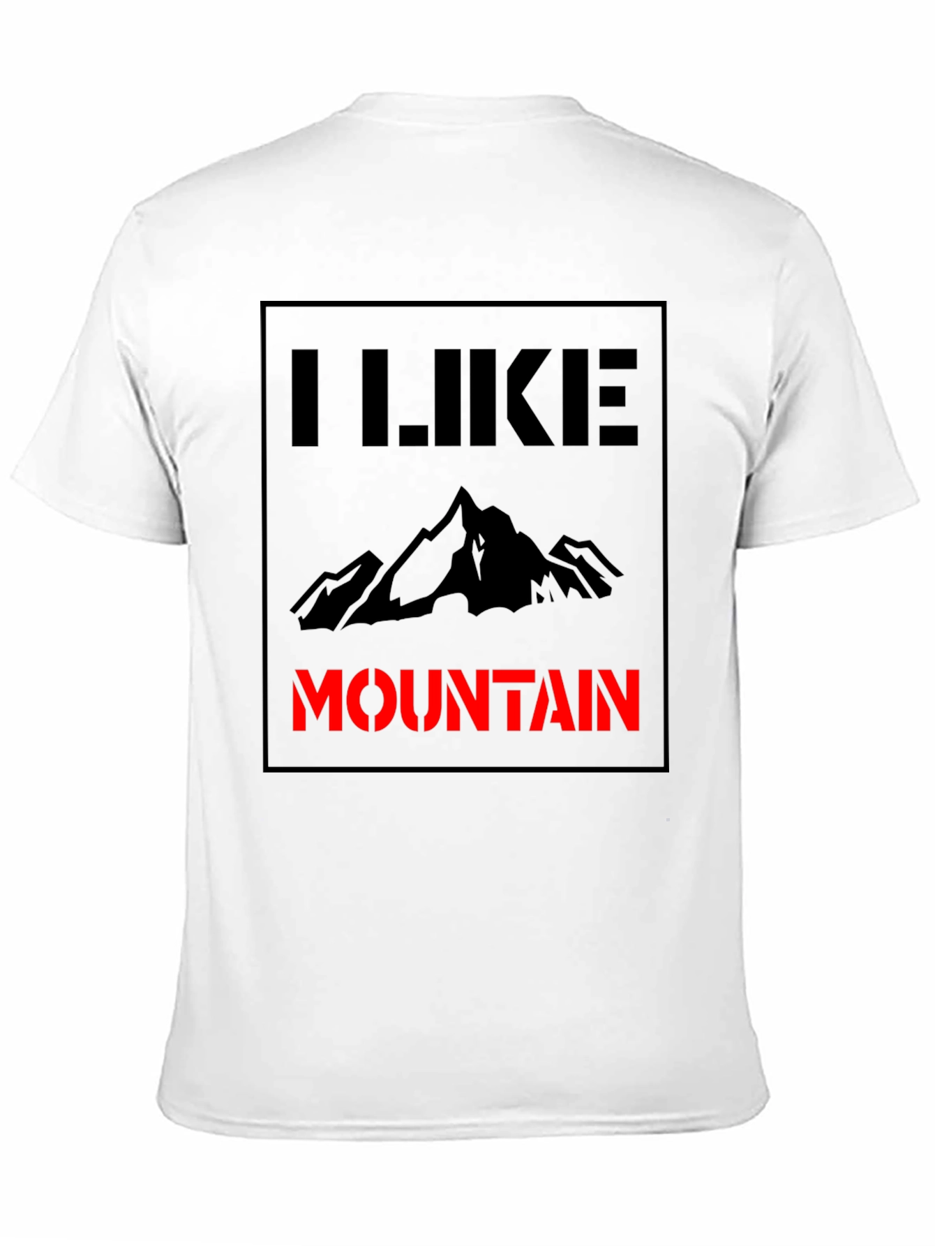 Black I Like Mountain Black T-Shirt view 11