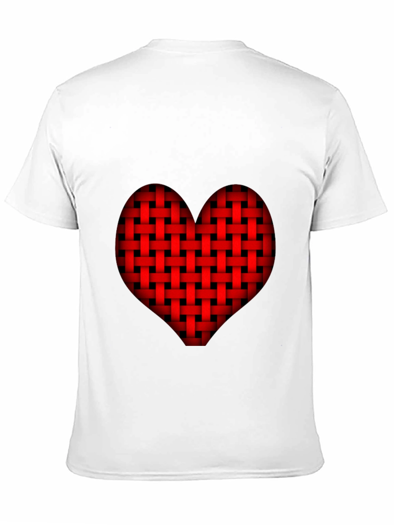 Woven Heart Graphic Tee - Black - 11