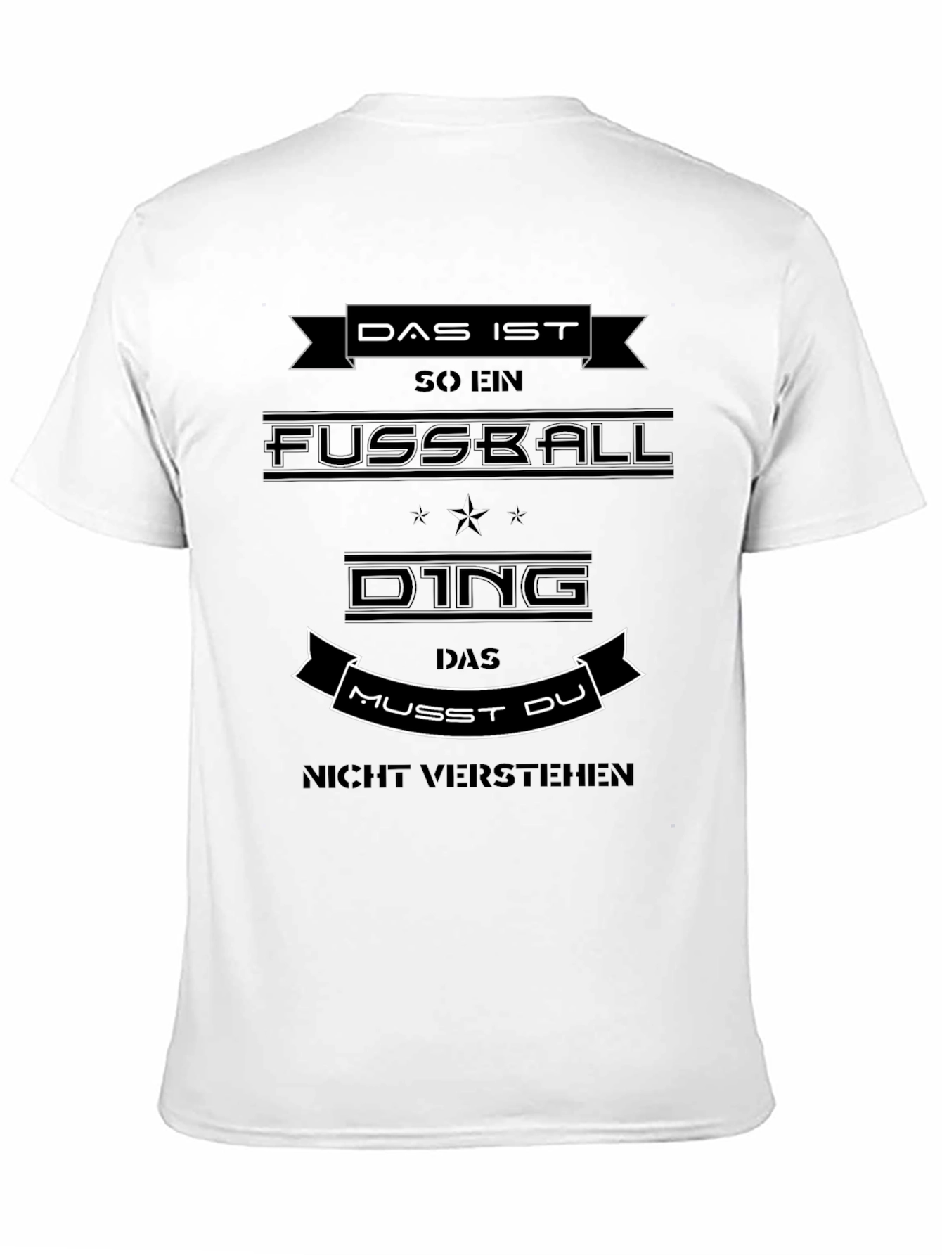 Black Das Ist Fussball Funny T-Shirt view 11