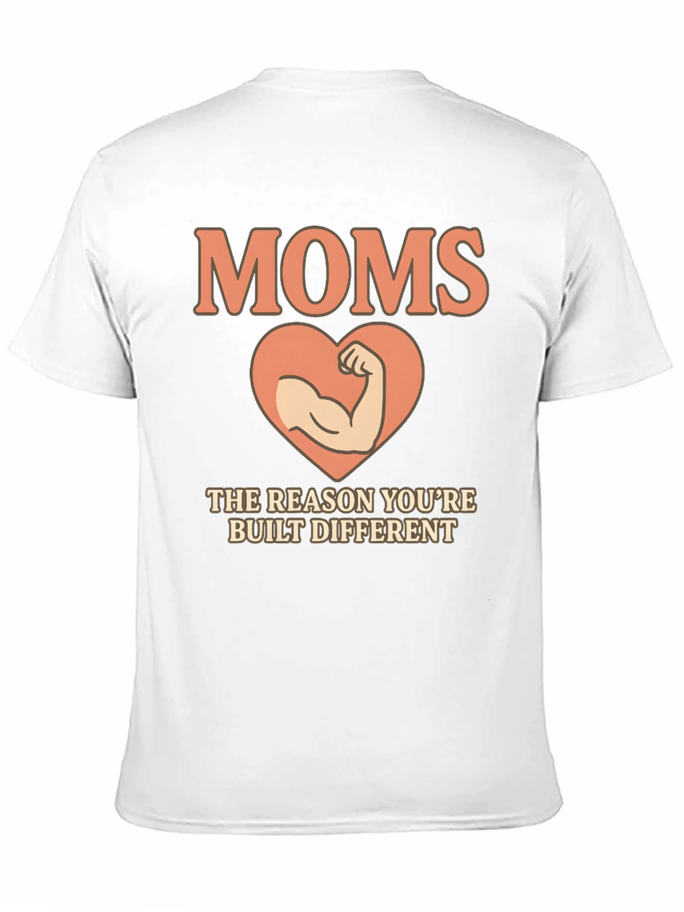 Black Moms The Reason You're Built Different T-Shirt view 11