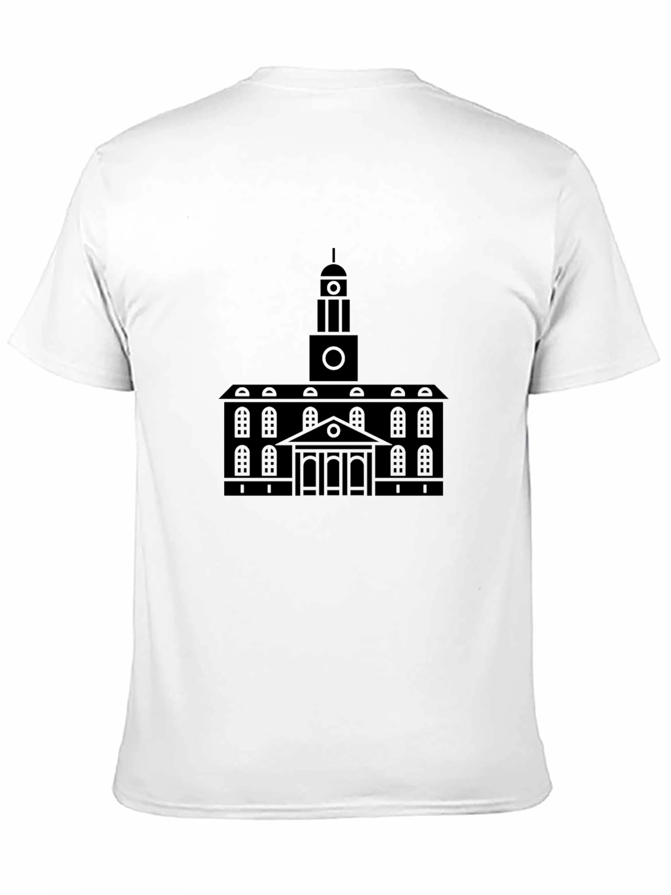 Black Men's Building Graphic Black T-Shirt view 11