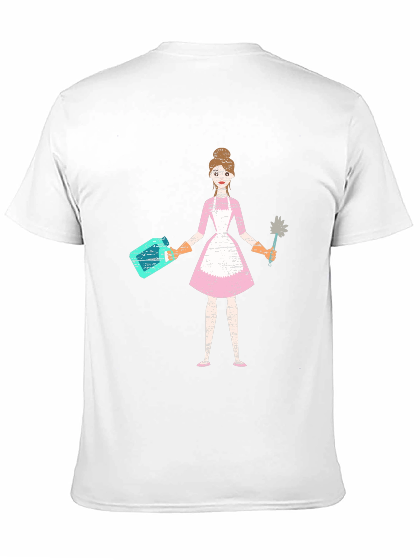 Black Novelty Maid Graphic Black T-Shirt view 11