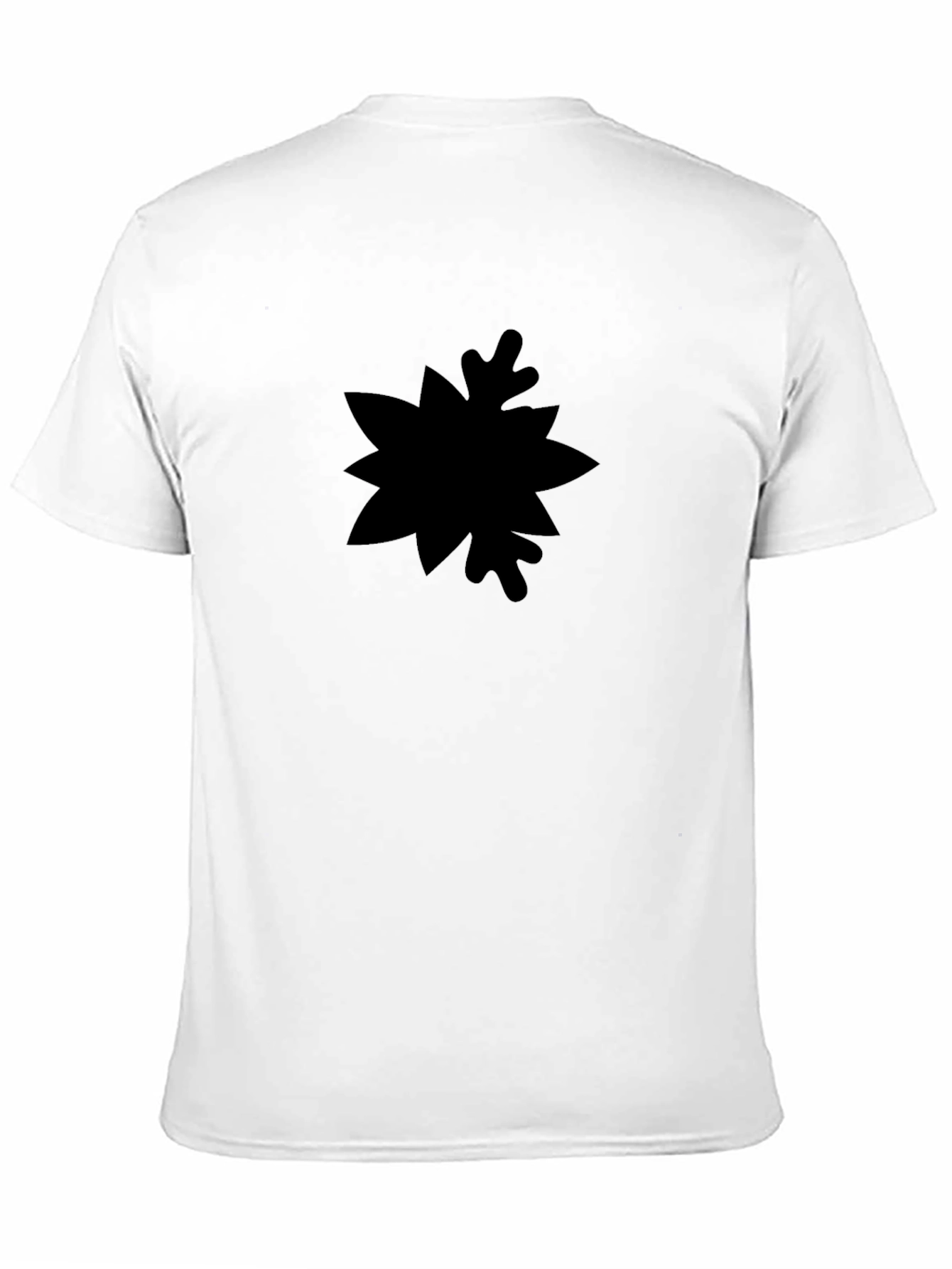 Black Men's Black Graphic Tee - Abstract Design view 11