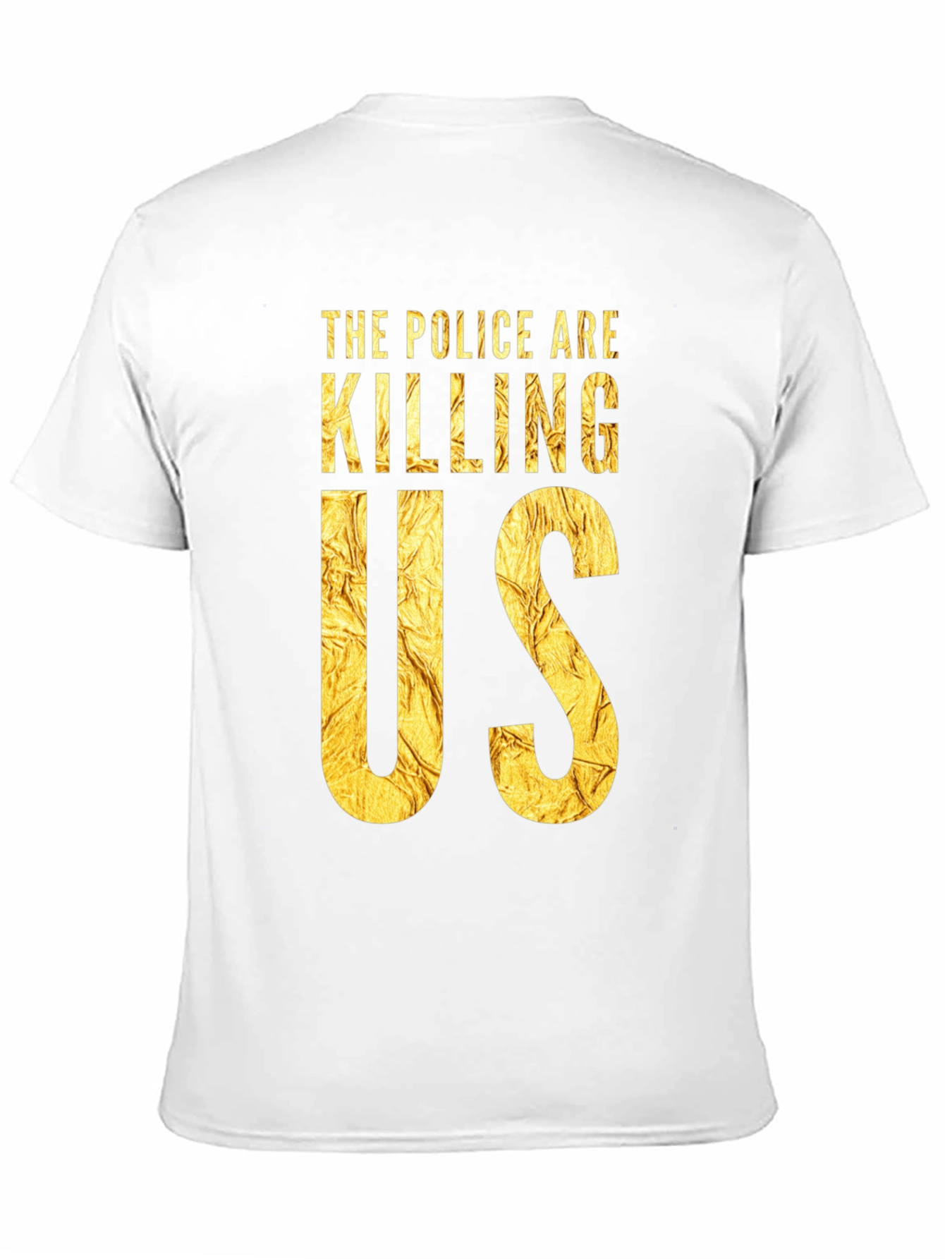 Black The Police Are Killing Us Black T-Shirt view 11