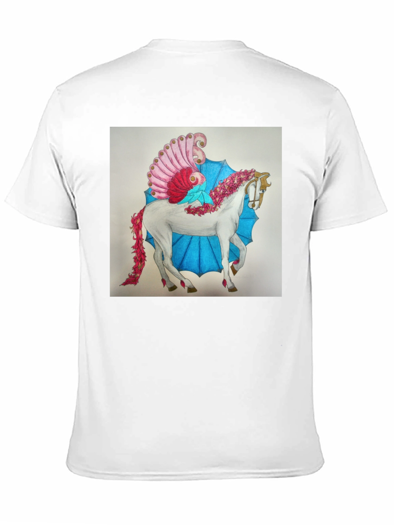 Fantasy Horse Graphic Tee - Black - 11