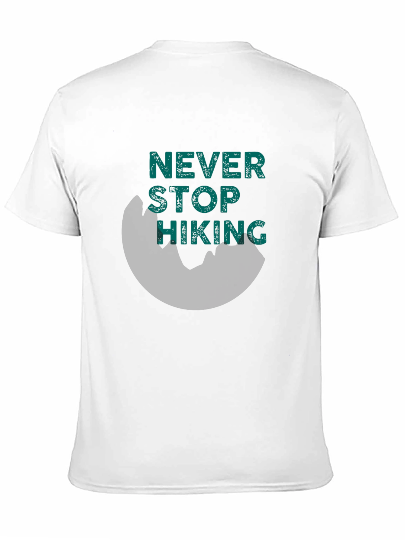 Black Never Stop Hiking Tee -  Men's Graphic T-Shirt view 11