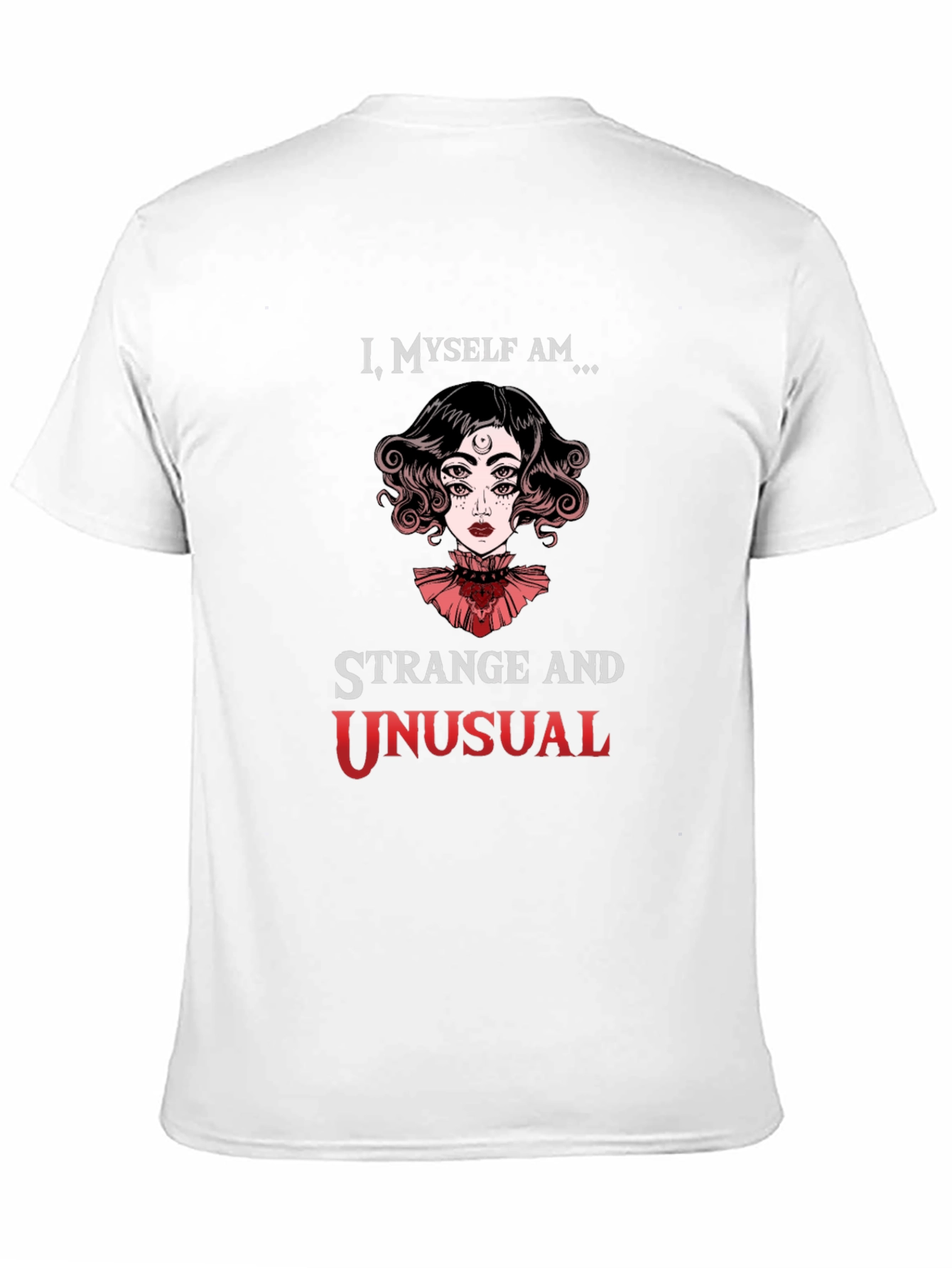 Black Strange and Unusual Graphic T-Shirt view 11