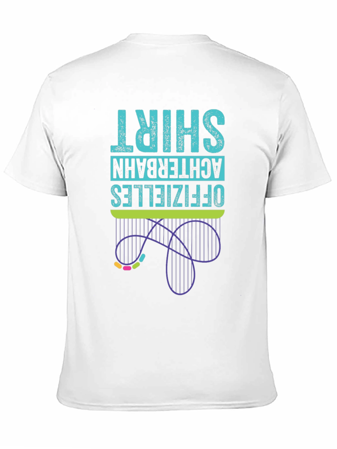 Black Official Roller Coaster T-Shirt view 11