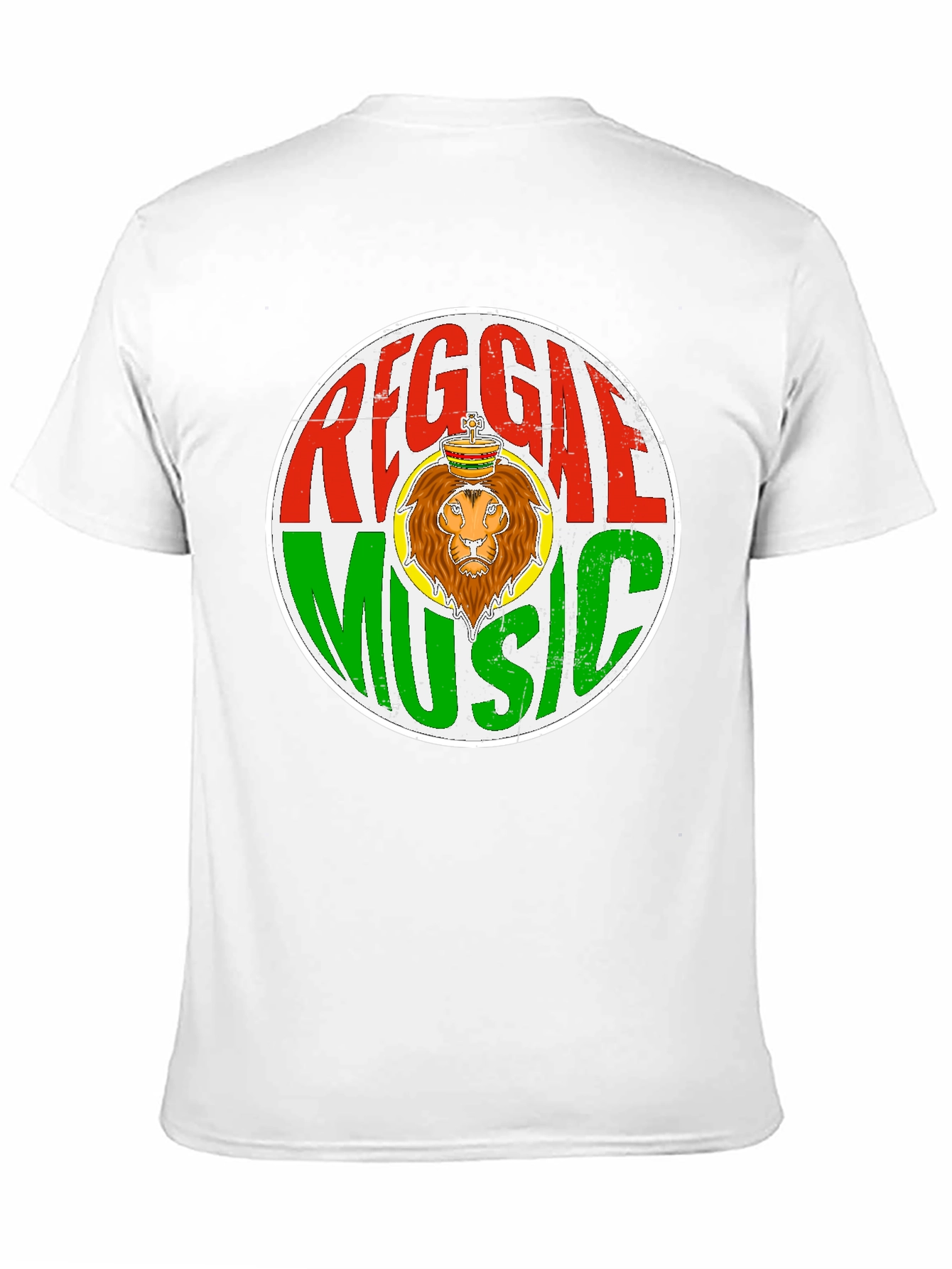 Black Reggae Music Lion Graphic T-Shirt view 11