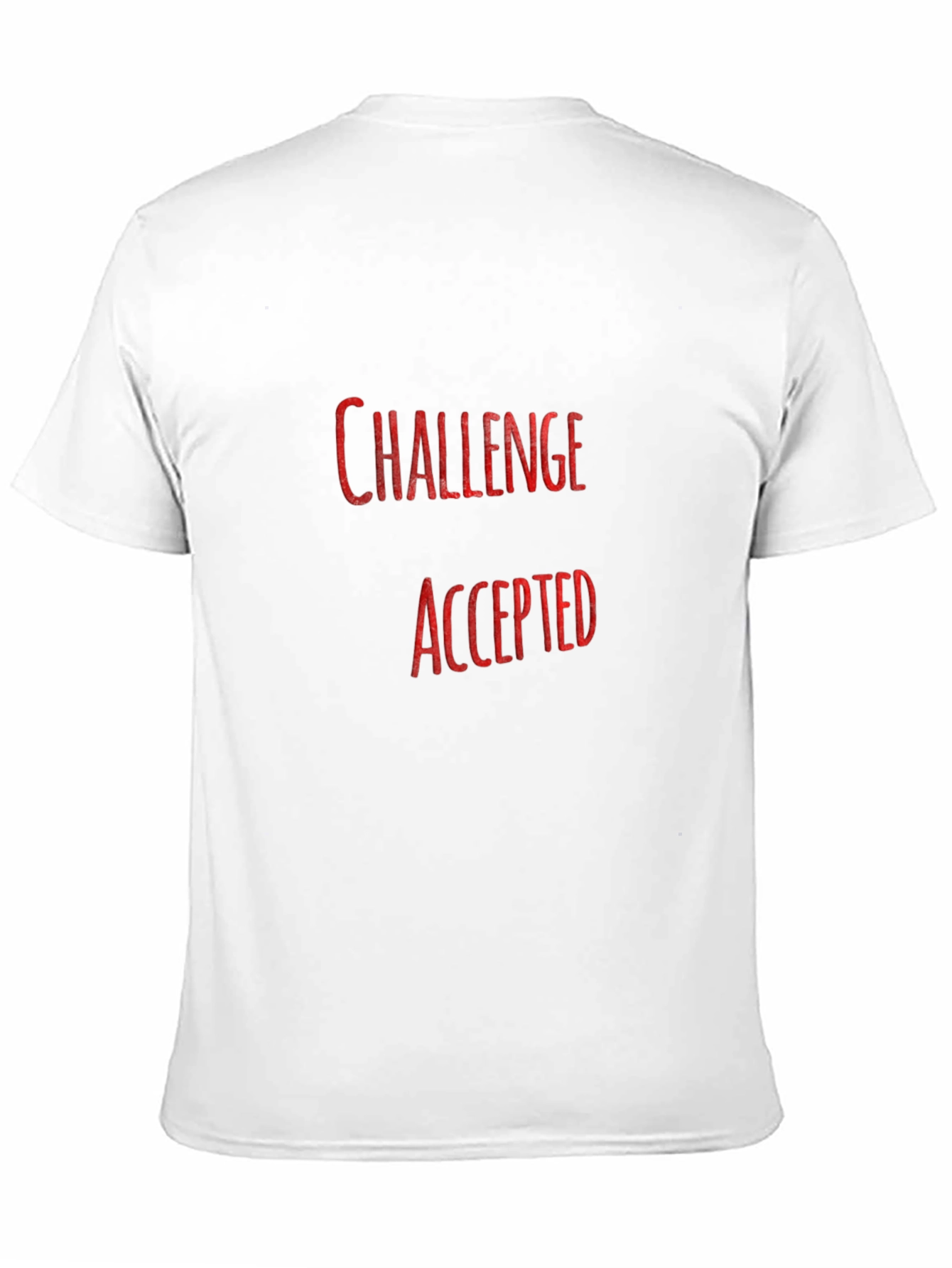 Black Challenge Accepted Graphic Tee - Black Cotton T-Shirt view 11
