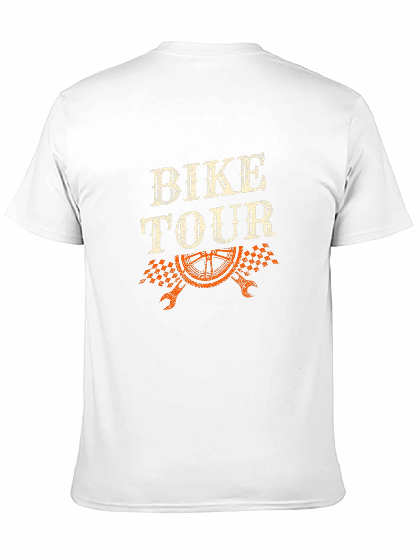 Black Bike Tour Graphic Tee - Black Cotton Casual T-Shirt view 11