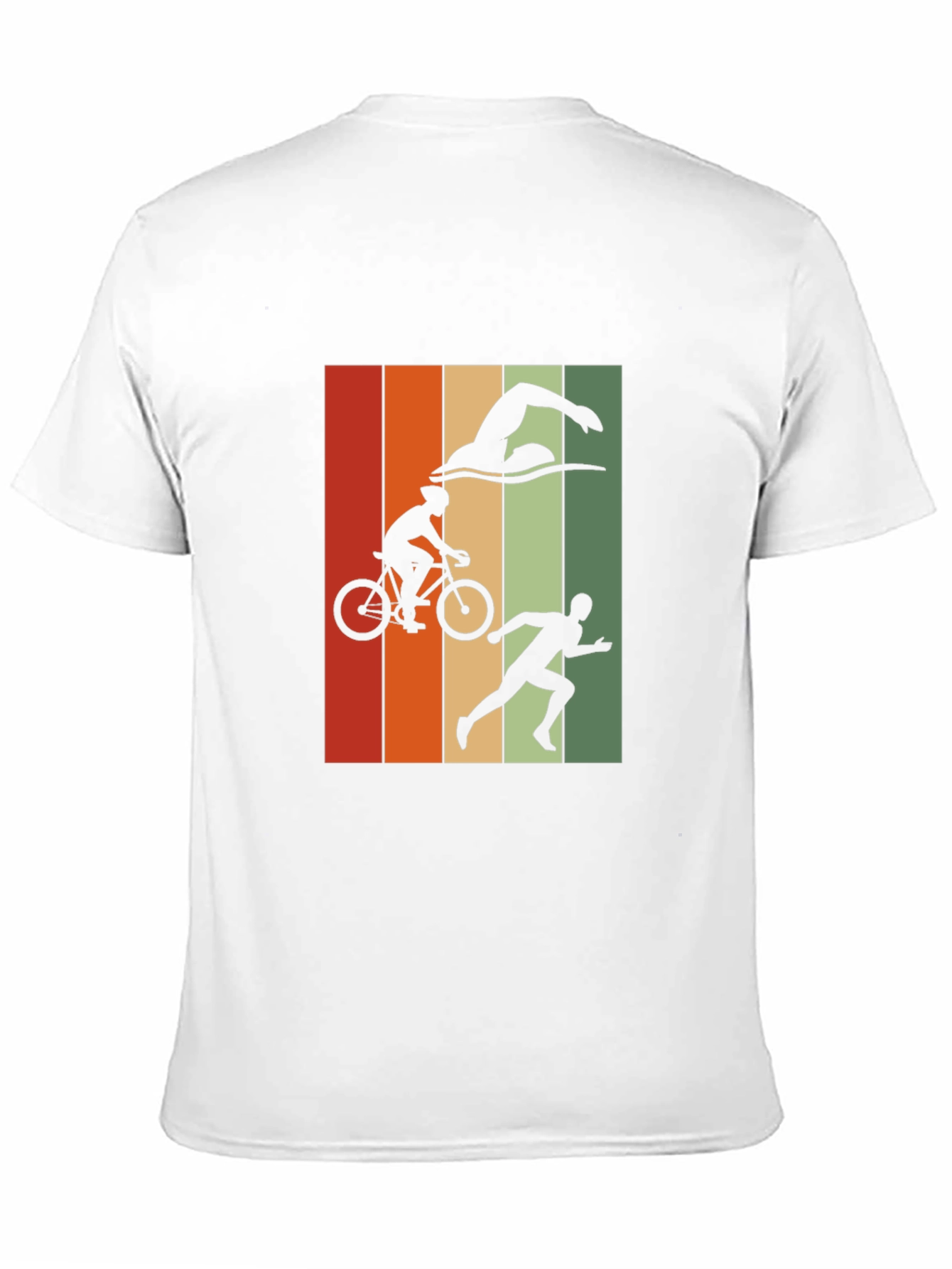 Black Triathlon Graphic T-Shirt - Black view 11