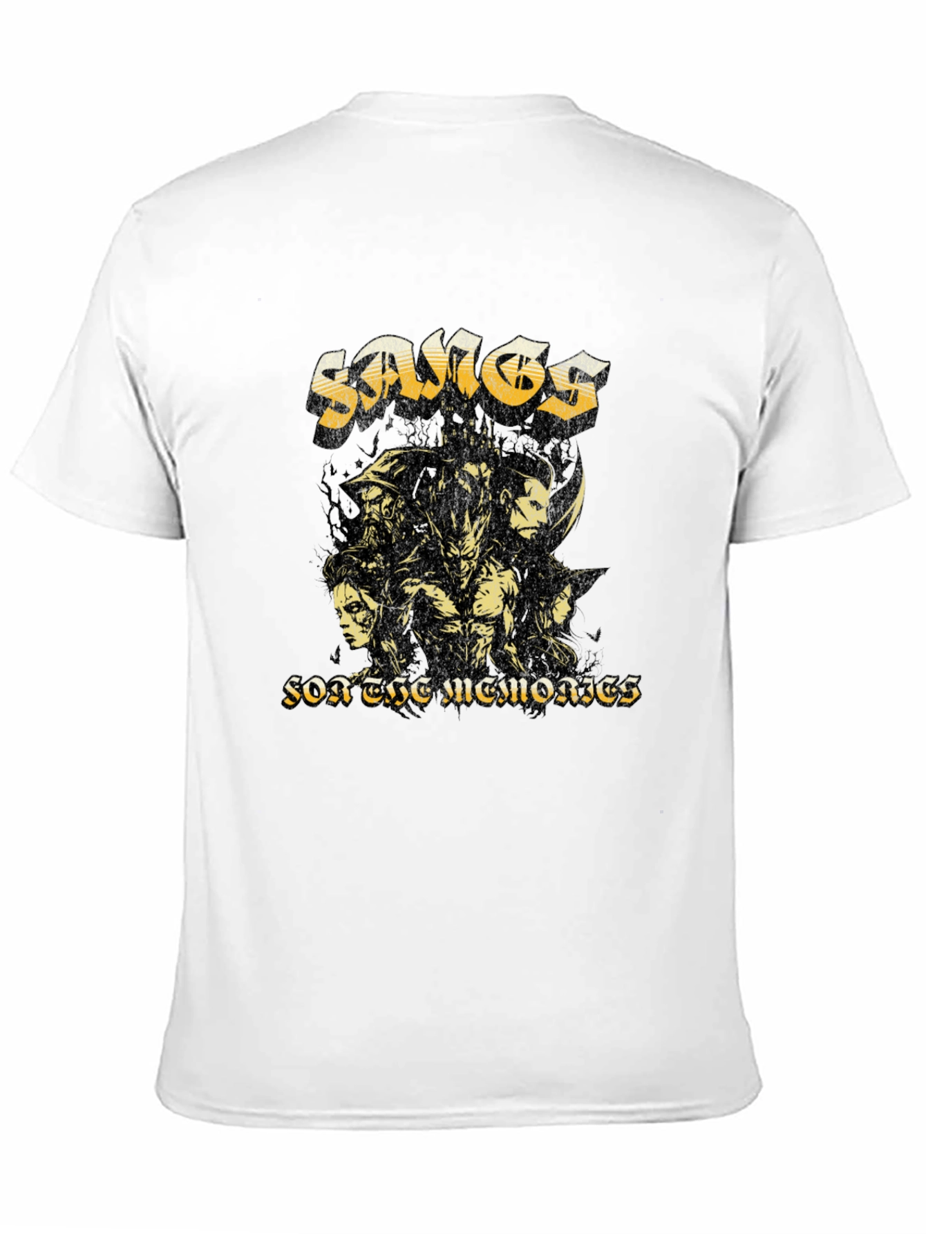 Black Samos Band Black T-Shirt - For The Memories Graphic Tee view 11