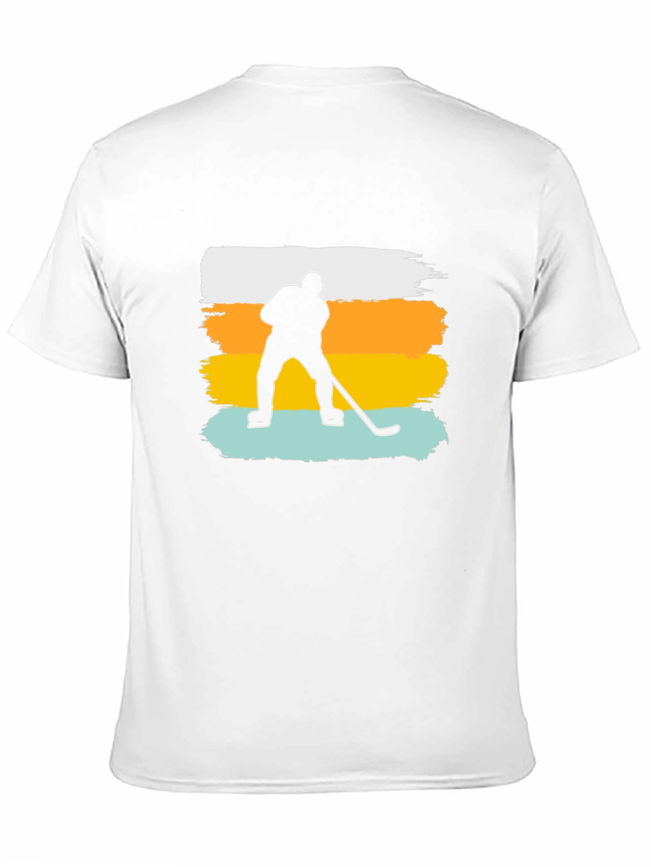 Black Hockey Player Graphic T-Shirt view 11