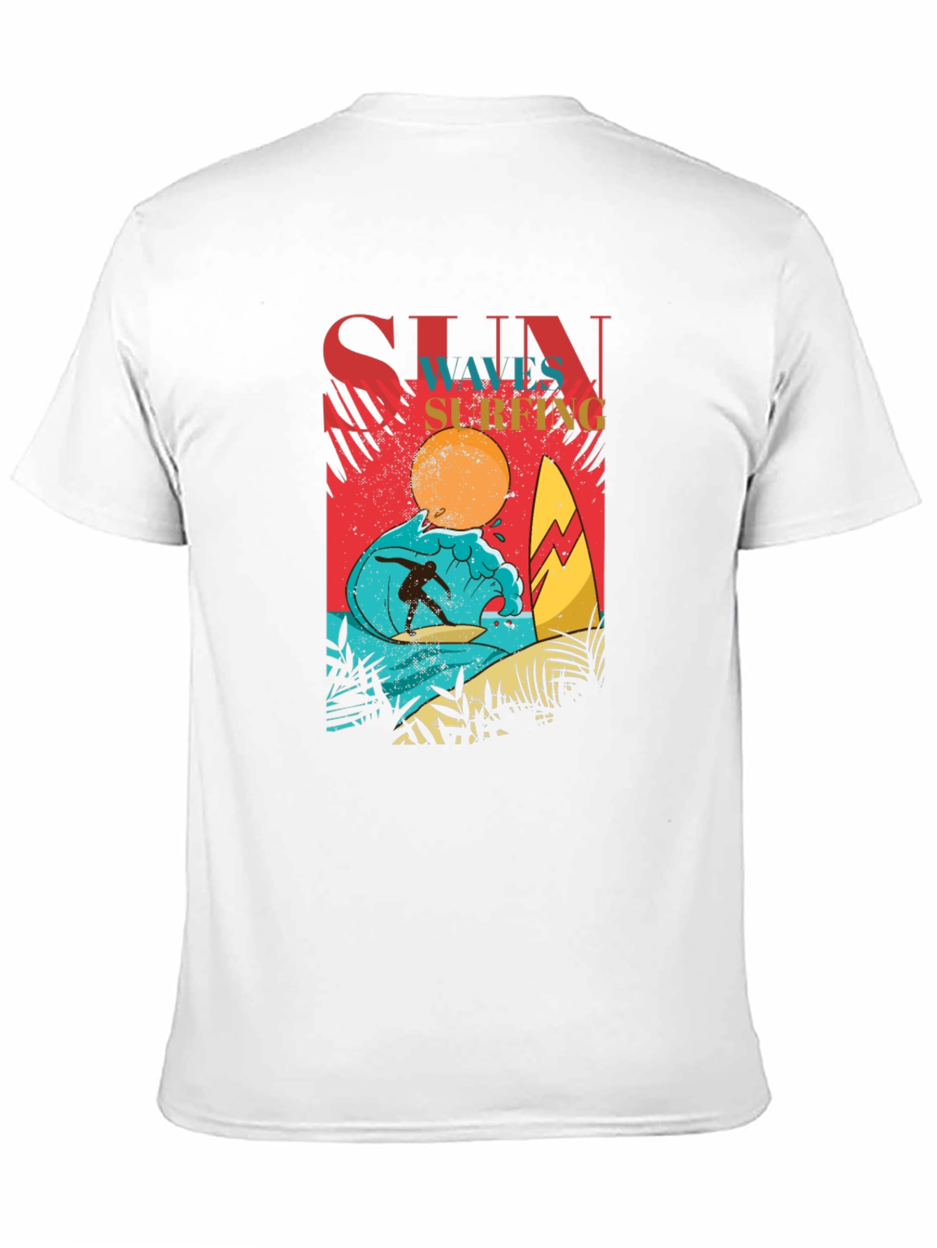 Black Surf's Up Graphic Tee - Black Cotton T-Shirt view 11