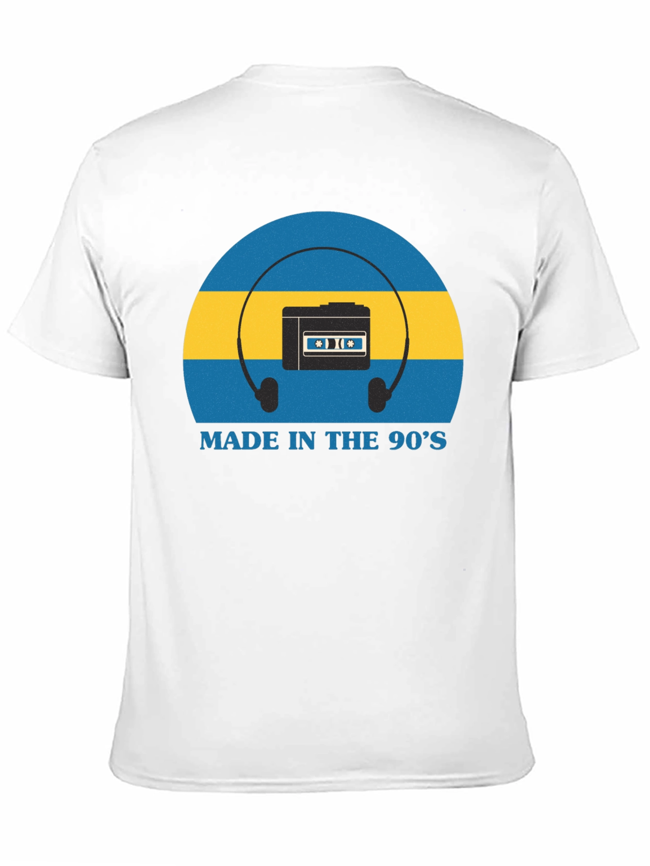 Black Retro 90s Cassette Player T-Shirt view 11