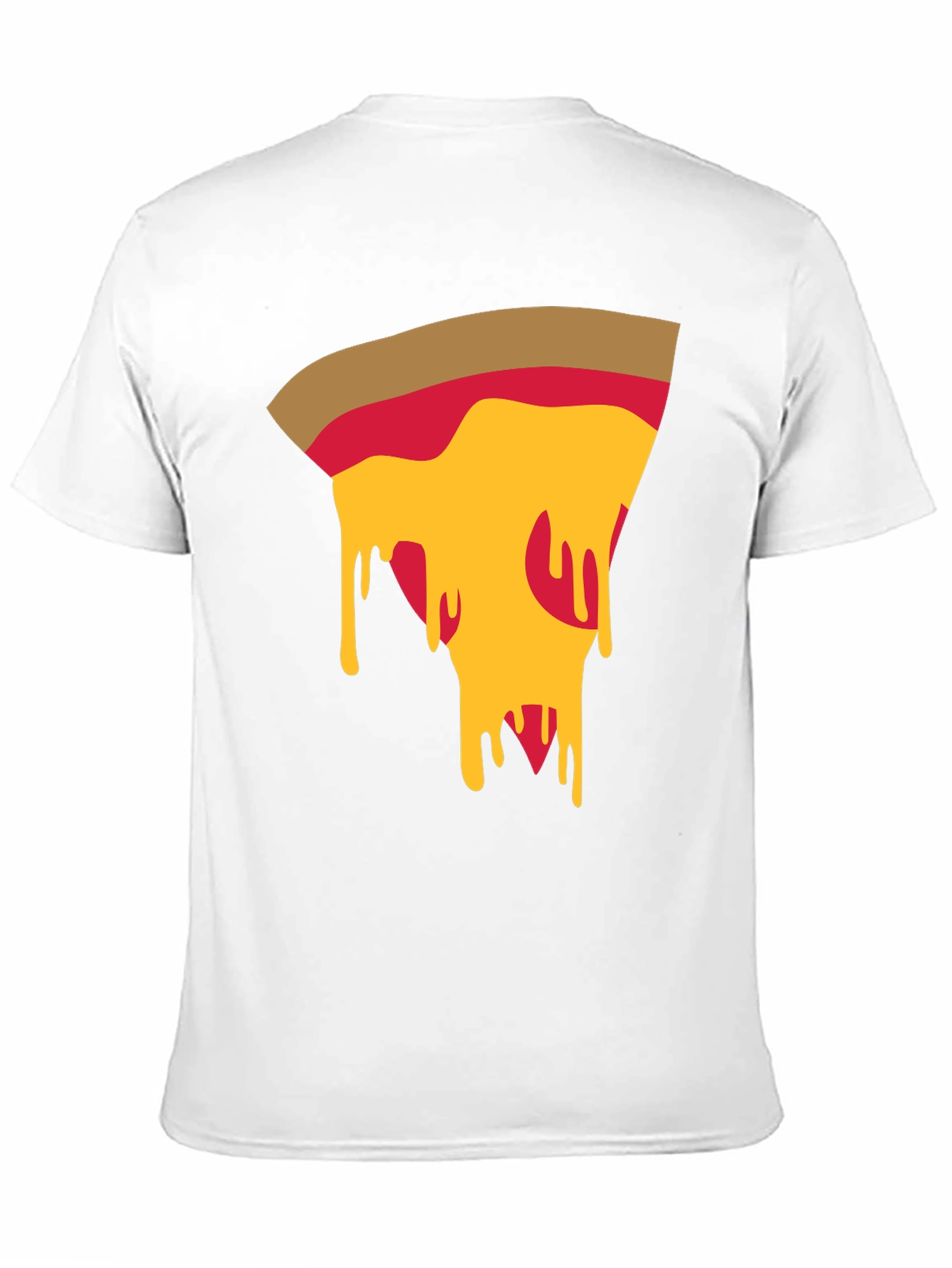 Black Pizza Slice Graphic Tee - Casual Black T-Shirt view 11