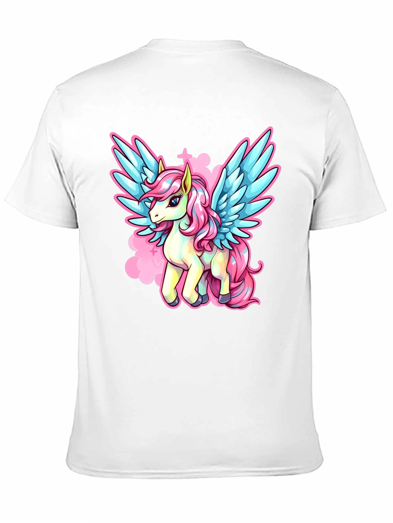 Black Unicorn Pegasus Graphic T-Shirt view 11