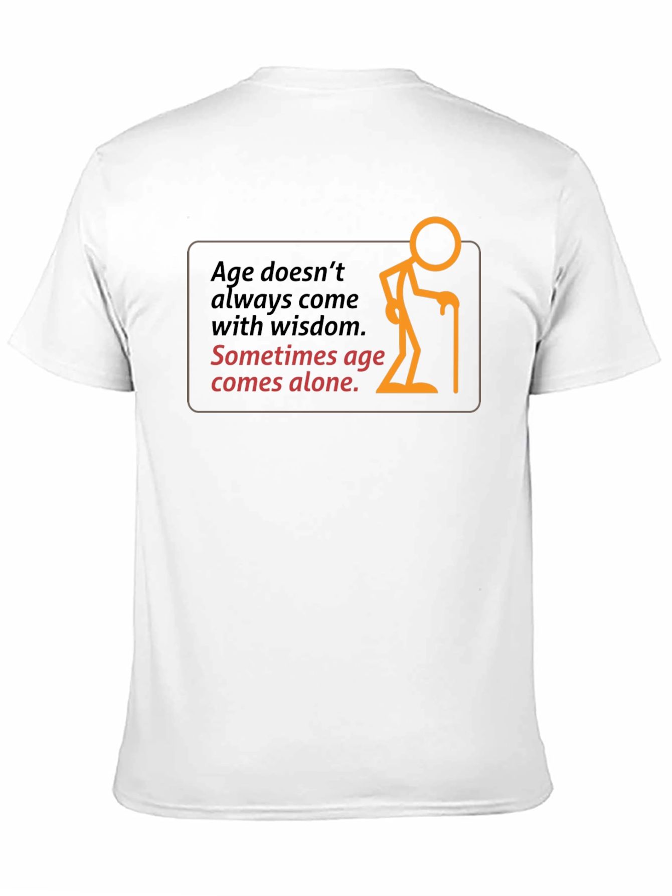 Black Age Alone Graphic Black T-Shirt view 11