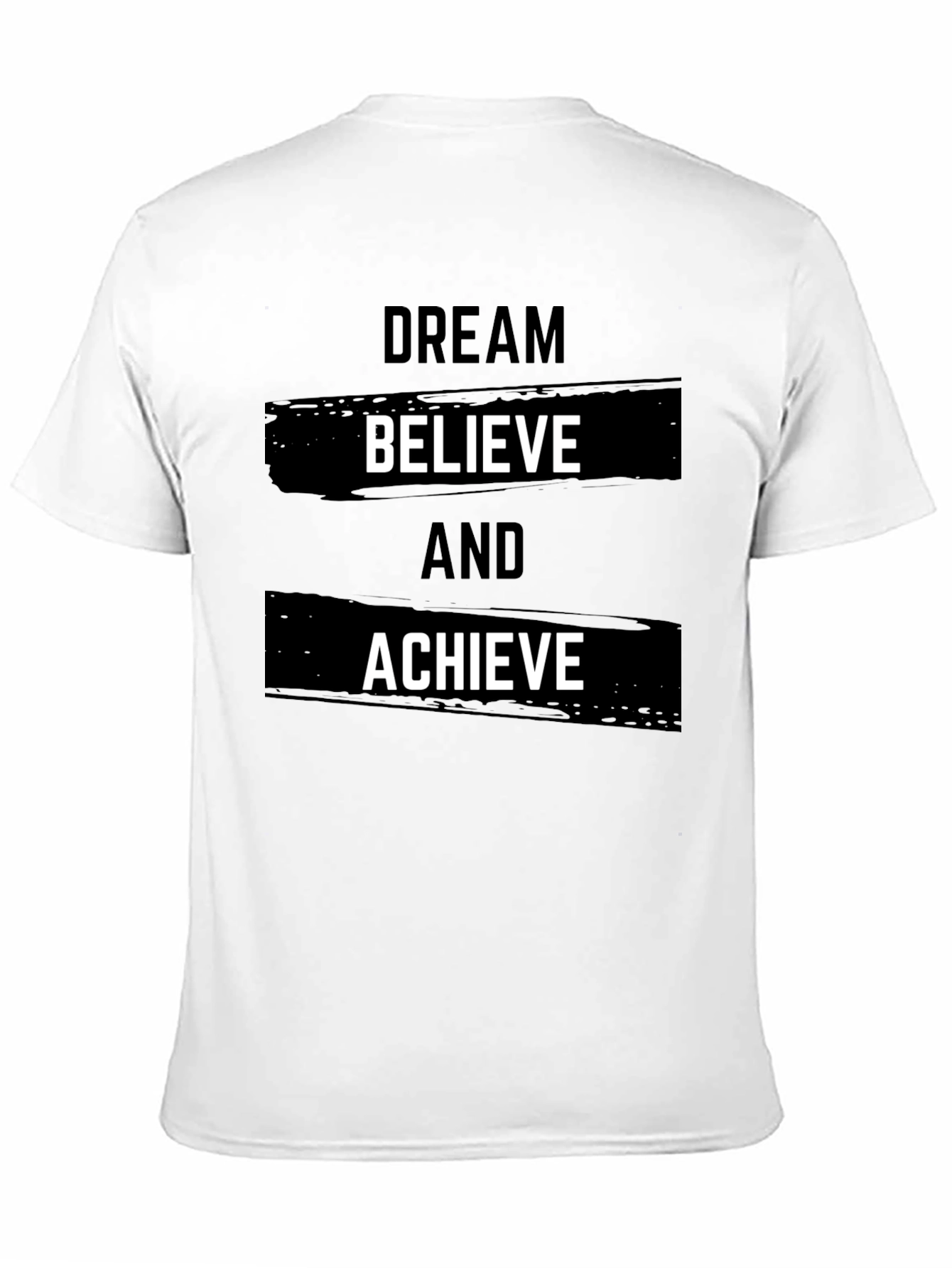 Black Dream Believe Achieve Black T-Shirt view 11