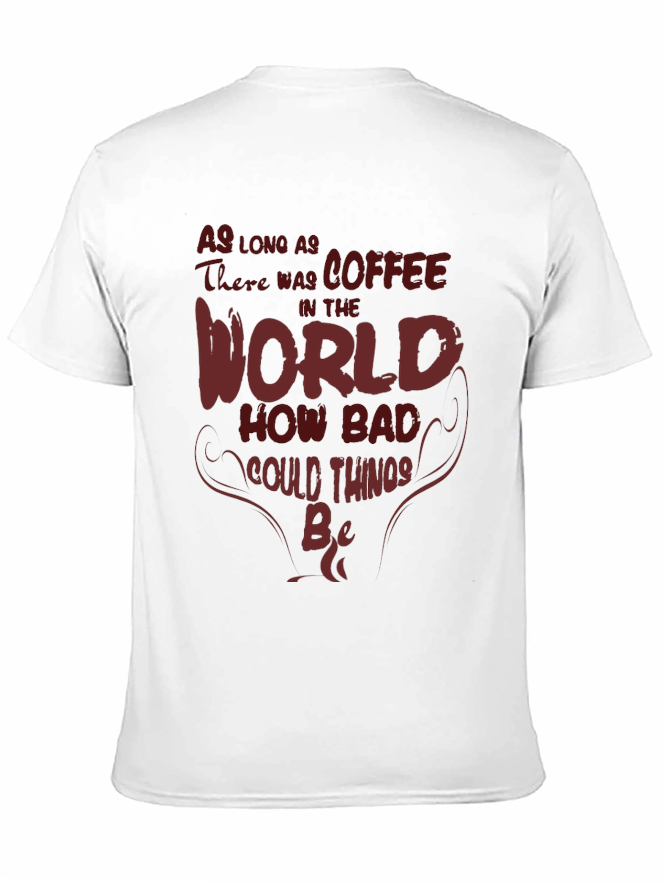Black Coffee World T-Shirt - Funny Slogan Tee view 11