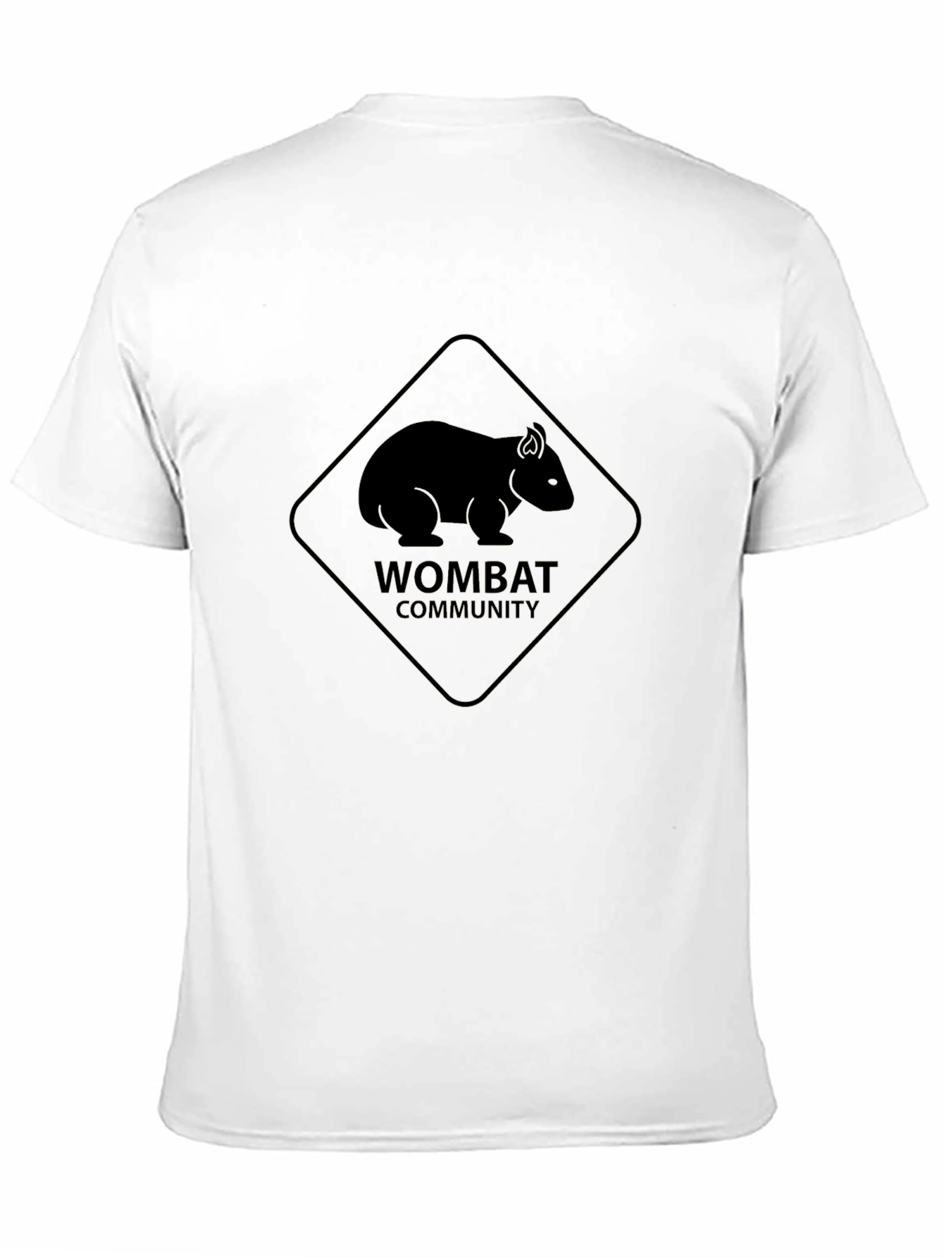 Black Wombat Community Black T-Shirt view 11