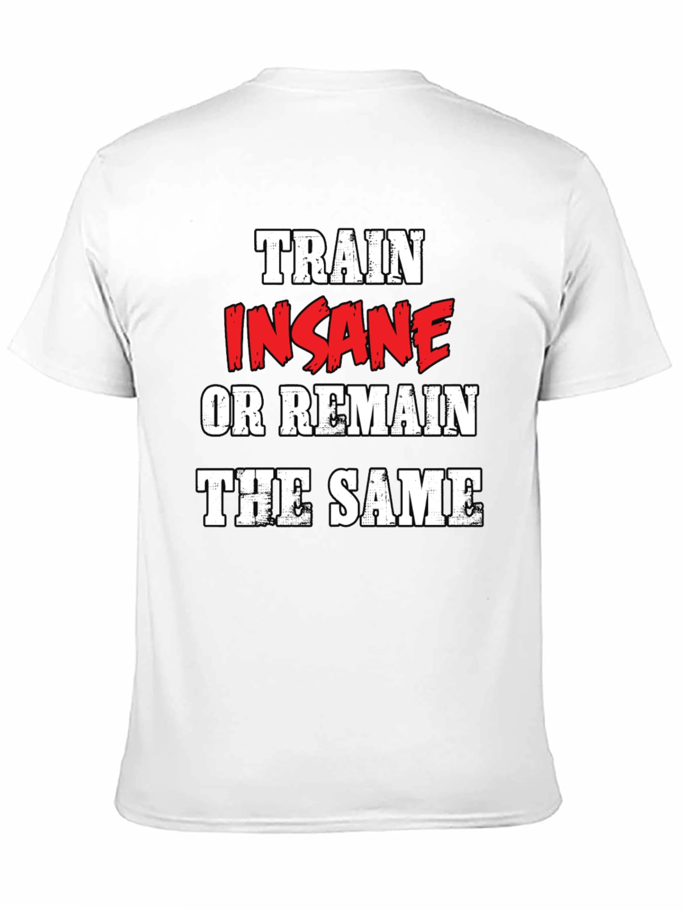 Black Train Insane Graphic Tee - Motivational Workout Shirt view 11