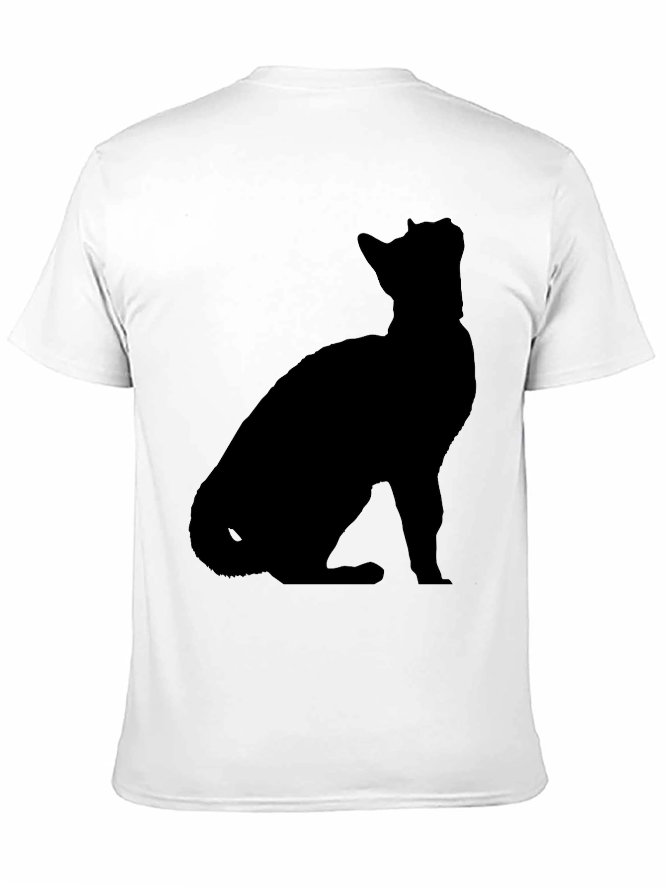Black Black Cat Silhouette T-Shirt view 11