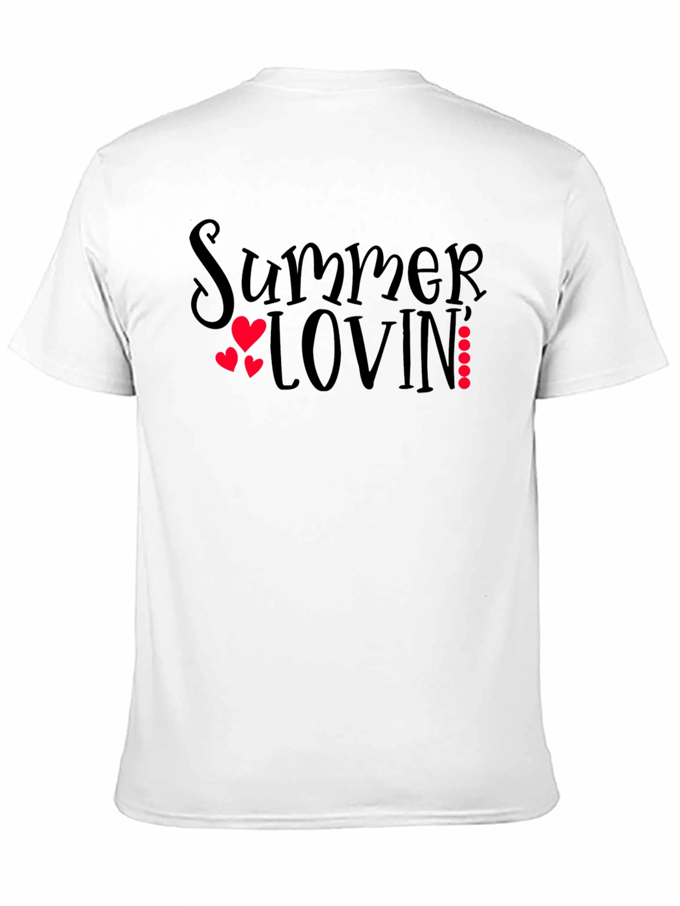 Black Summer Lovin' Graphic Tee - Black Unisex T-Shirt view 11