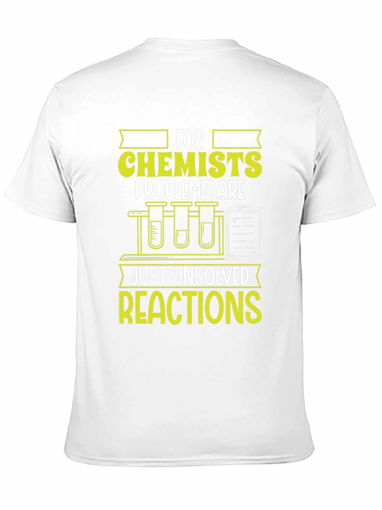 Black Chemist T-Shirt: Unsolved Reactions Science Tee view 11
