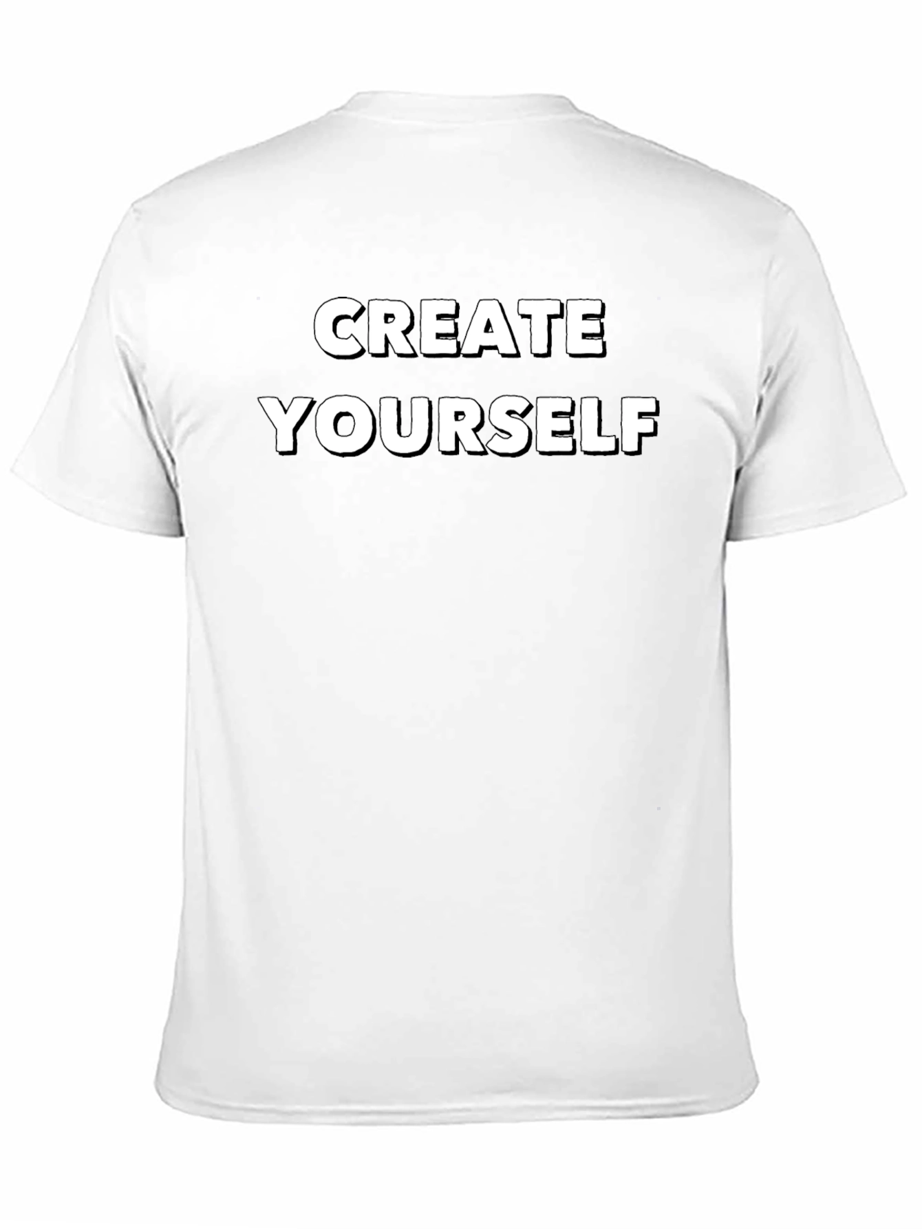 Black Create Yourself T-Shirt - Inspiring Graphic Tee view 11