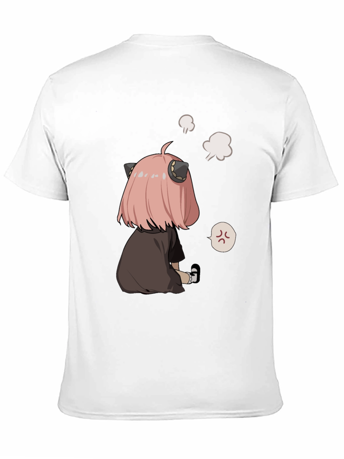 Black Anime Character Graphic Print Black T-Shirt view 11
