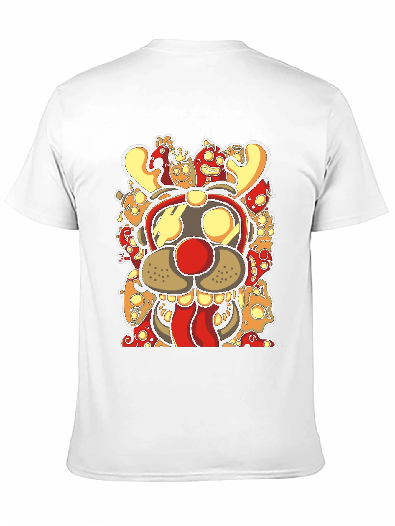 Black Rudolph Reindeer Graphic Tee - Men's Black T-Shirt view 11