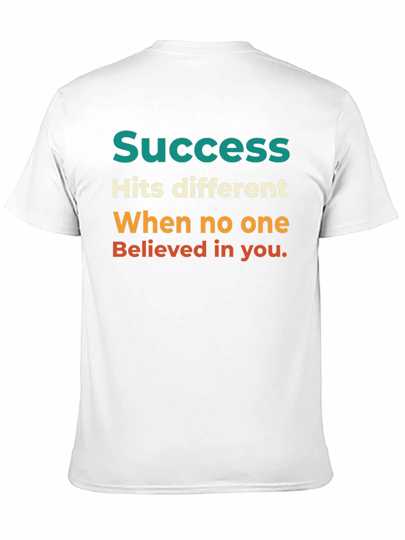 Black Success Motivational Graphic T-Shirt view 11