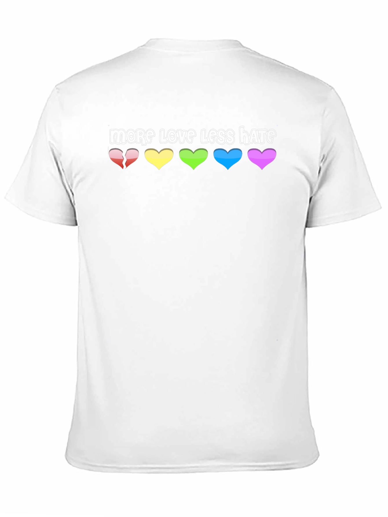 Black More Love Less Hate Graphic Tee view 11